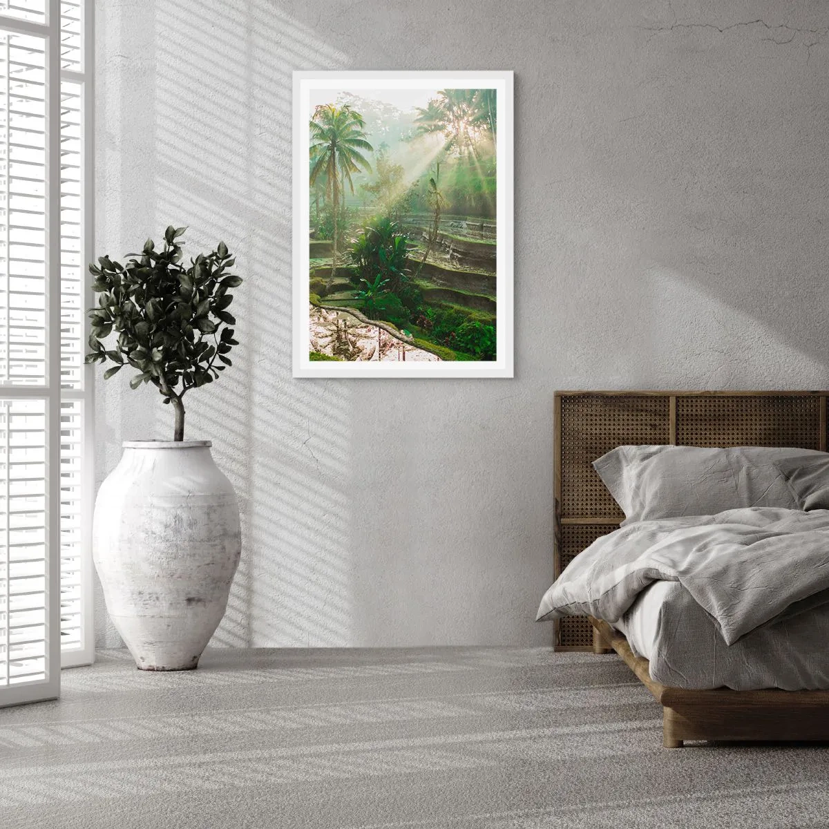 Poster în ramă albă - Crescând la soare - 50x70 cm