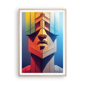 Poster în ramă de stejar deschis - Un om de principiu - 70x100 cm