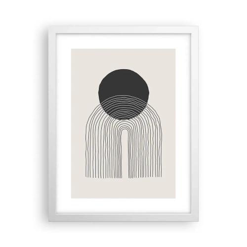 Poster în ramă albă - Tremurând și încrezător - 30x40 cm