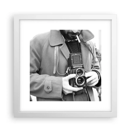 Poster în ramă albă - În stilul retro - 30x30 cm