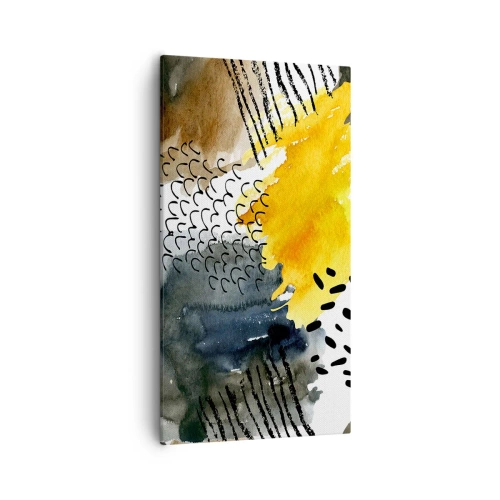 Tablou pe pânză - O întâlnire a elementelor - 55x100 cm