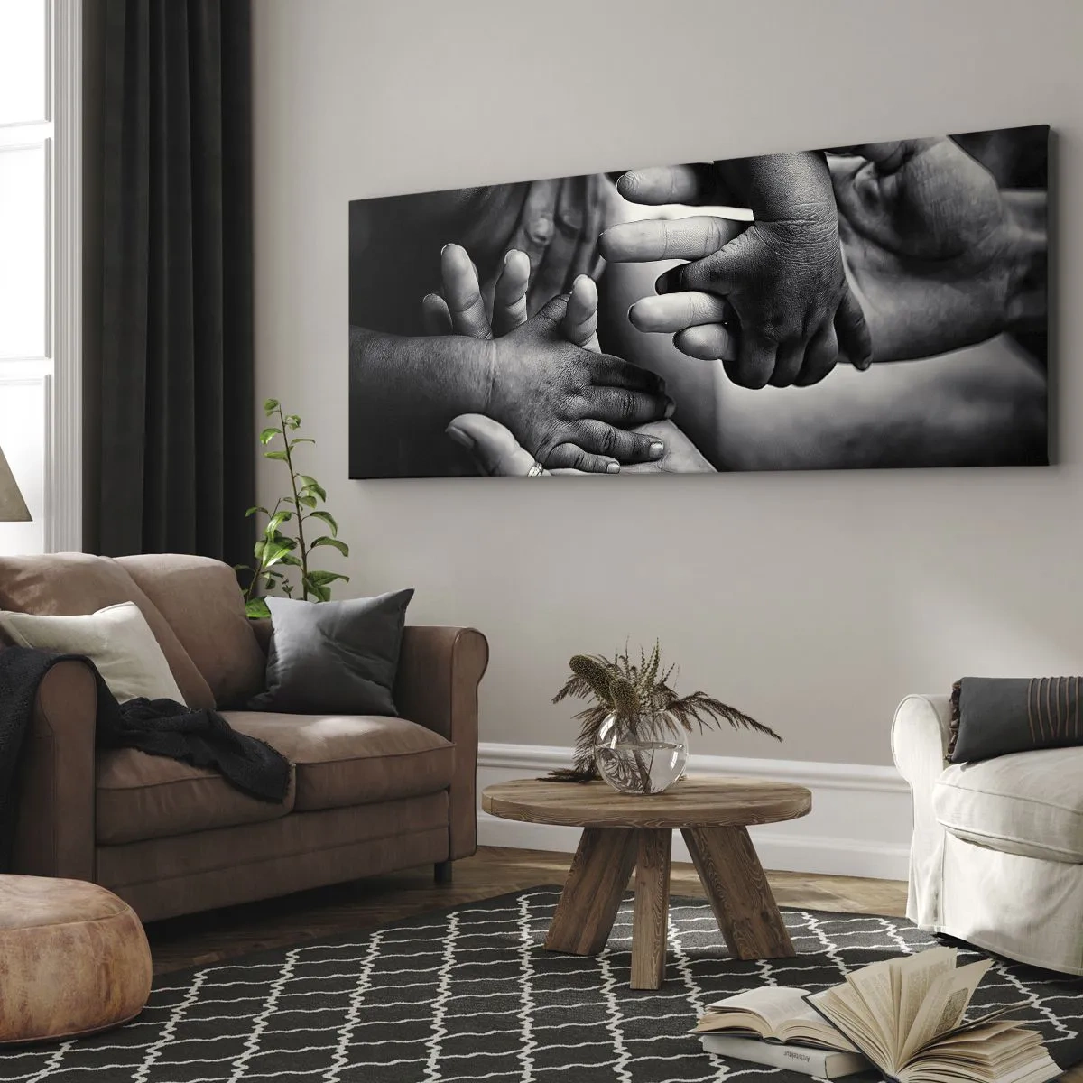 Tablou pe pânză - A fi om - 160x50 cm