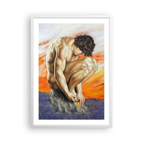 Poster în ramă albă - Ascultându-se pe sine - 50x70 cm