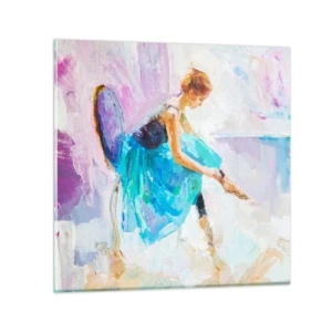 Tablou pe sticlă - Grație inefabilă, farmec subtil - 30x30 cm