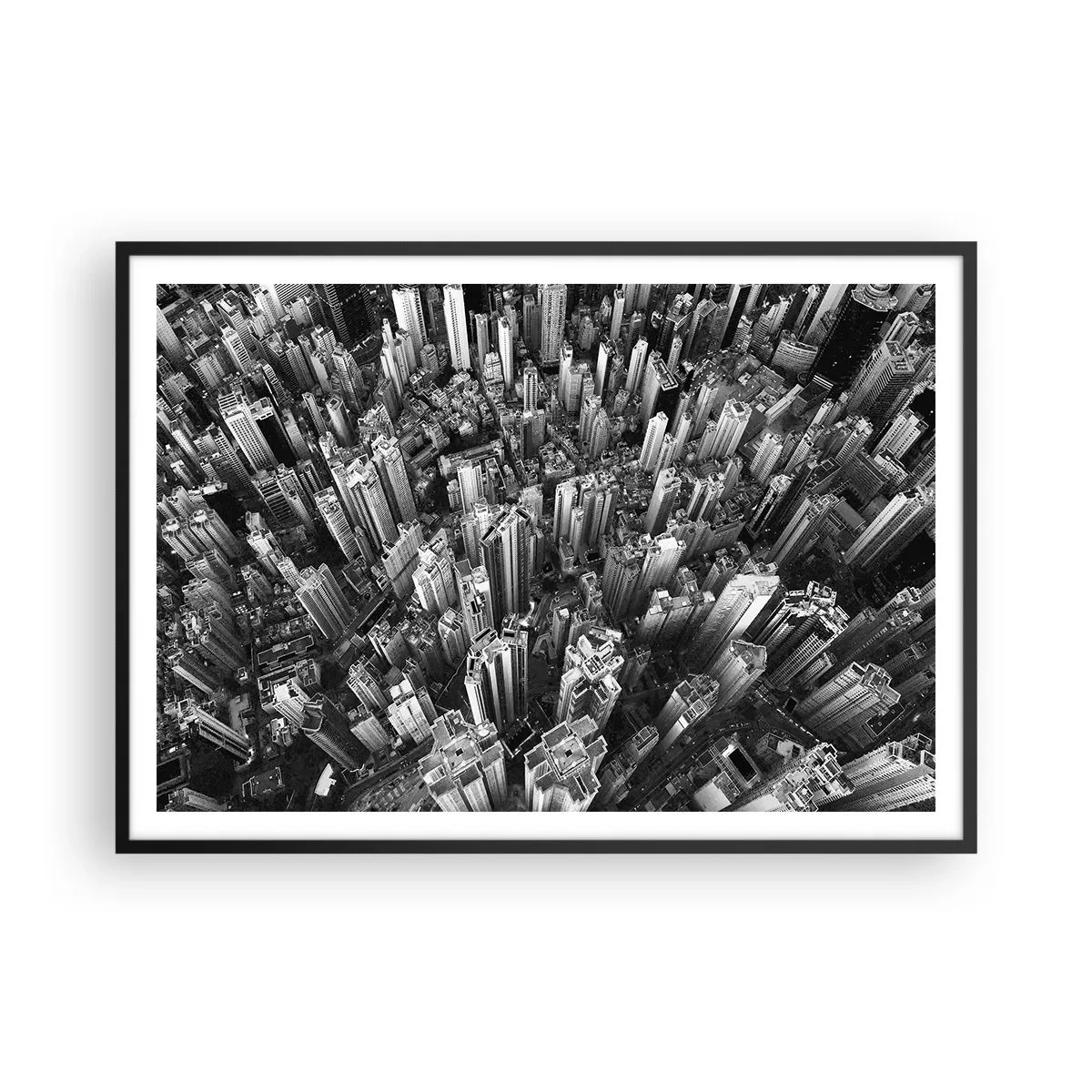 Poster în ramă neagră - Din ce în ce mai sus - 100x70 cm