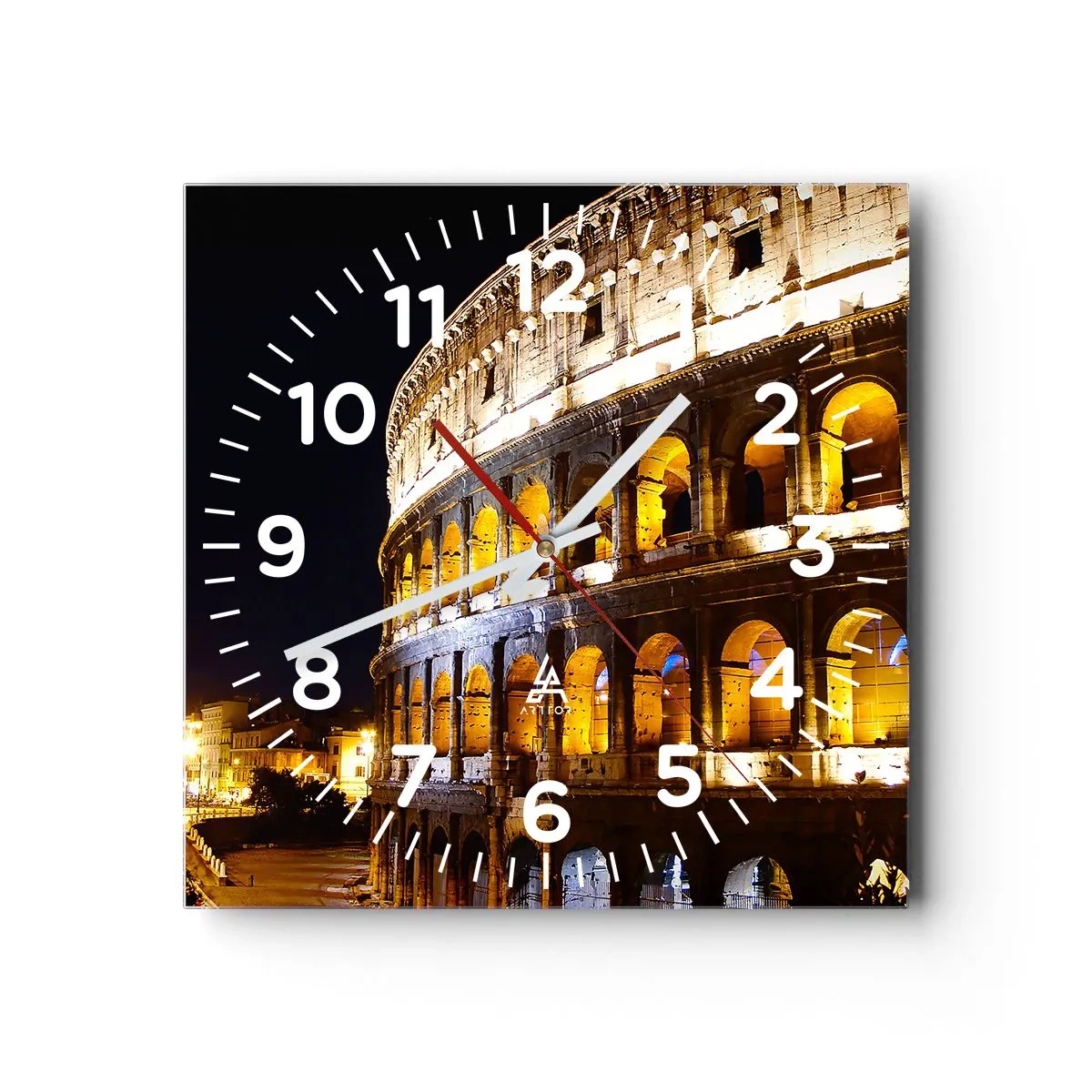 Ceas de perete - Ceas pe sticlă - Să înceapă jocurile - 30x30 cm