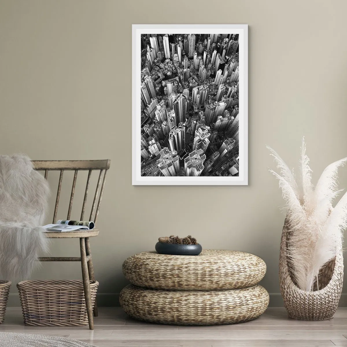 Poster în ramă albă - Din ce în ce mai sus - 61x91 cm