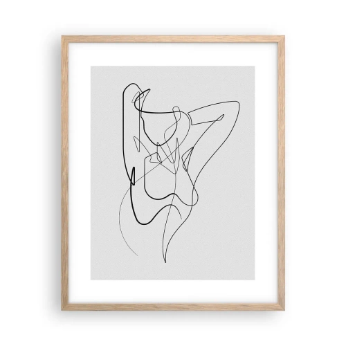 Poster în ramă de stejar deschis - Cine ești tu? - 40x50 cm