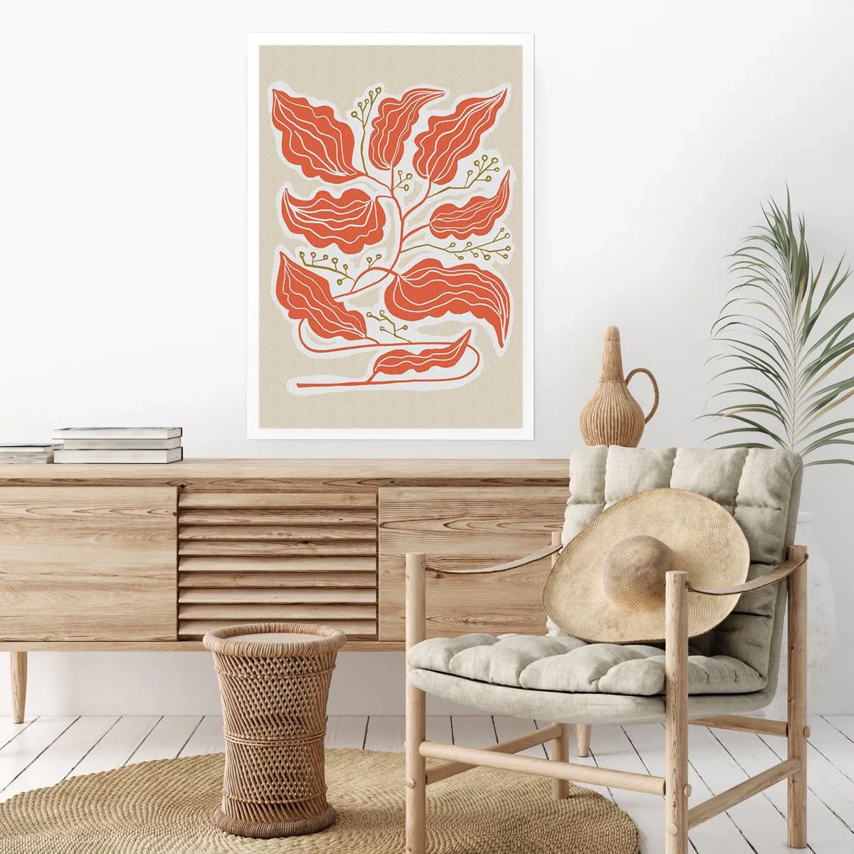 Poster - Folk și coral - 70x100 cm