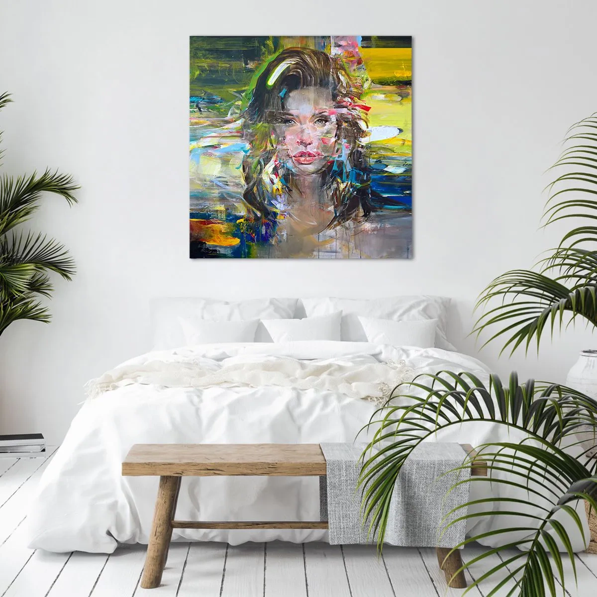Tablou pe pânză - În spatele cortinei de aer - 70x70 cm