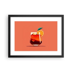 Poster în ramă neagră - Răcoare de vară - 40x30 cm