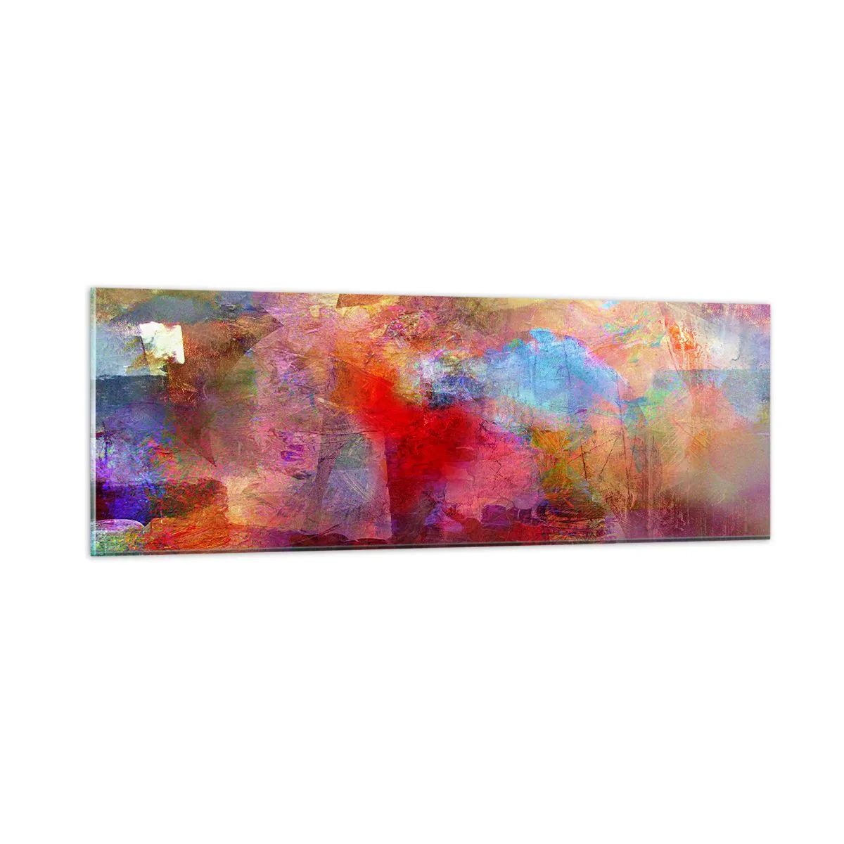 Tablou pe sticlă - O privire în interiorul curcubeului - 90x30 cm