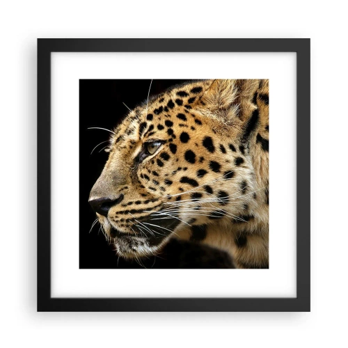 Poster în ramă neagră - Calm, concentrat, pregătit - 30x30 cm