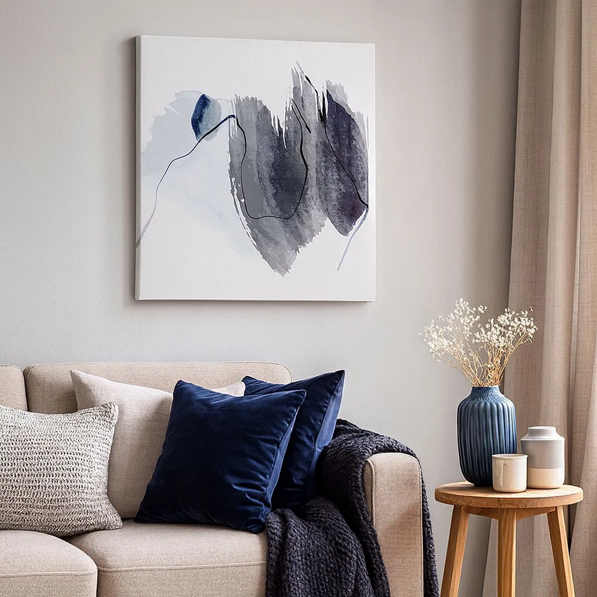 Tablou pe pânză - Intensitate și mișcare - 30x30 cm