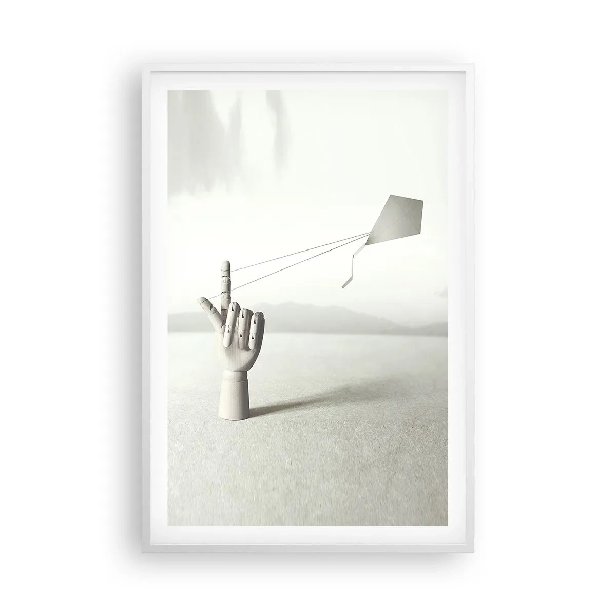Poster în ramă albă - Încercare de forță - 61x91 cm