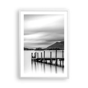 Poster în ramă albă - Blândețe și putere - 50x70 cm