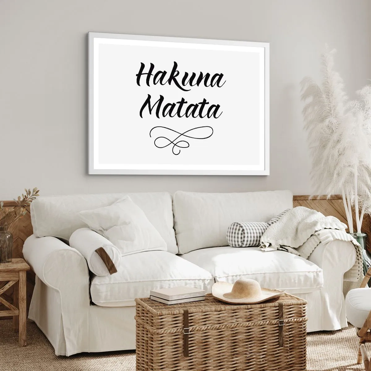 Poster în ramă albă - Cel mai bun sfat - 70x50 cm