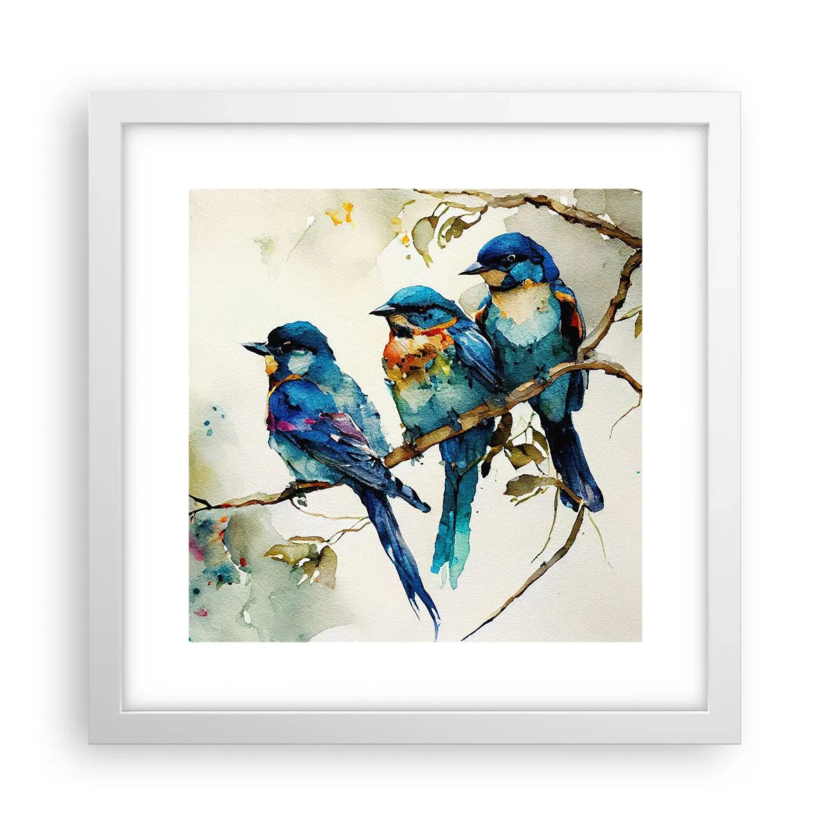 Poster în ramă albă - Se simte jignit? - 30x30 cm