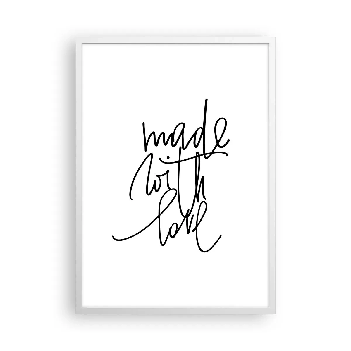 Poster în ramă albă - Cel mai bun brand - 50x70 cm