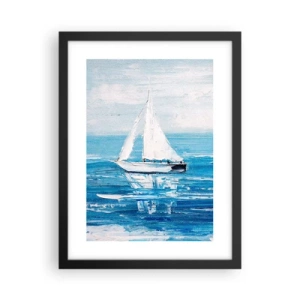 Poster în ramă neagră - Cu un prieten alături de tine - 30x40 cm