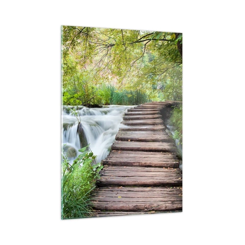 Tablou pe sticlă - Nu este deloc o apă liniștită - 50x70 cm