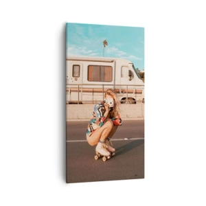 Tablou pe pânză - Zâmbiți, vă rog! - 55x100 cm