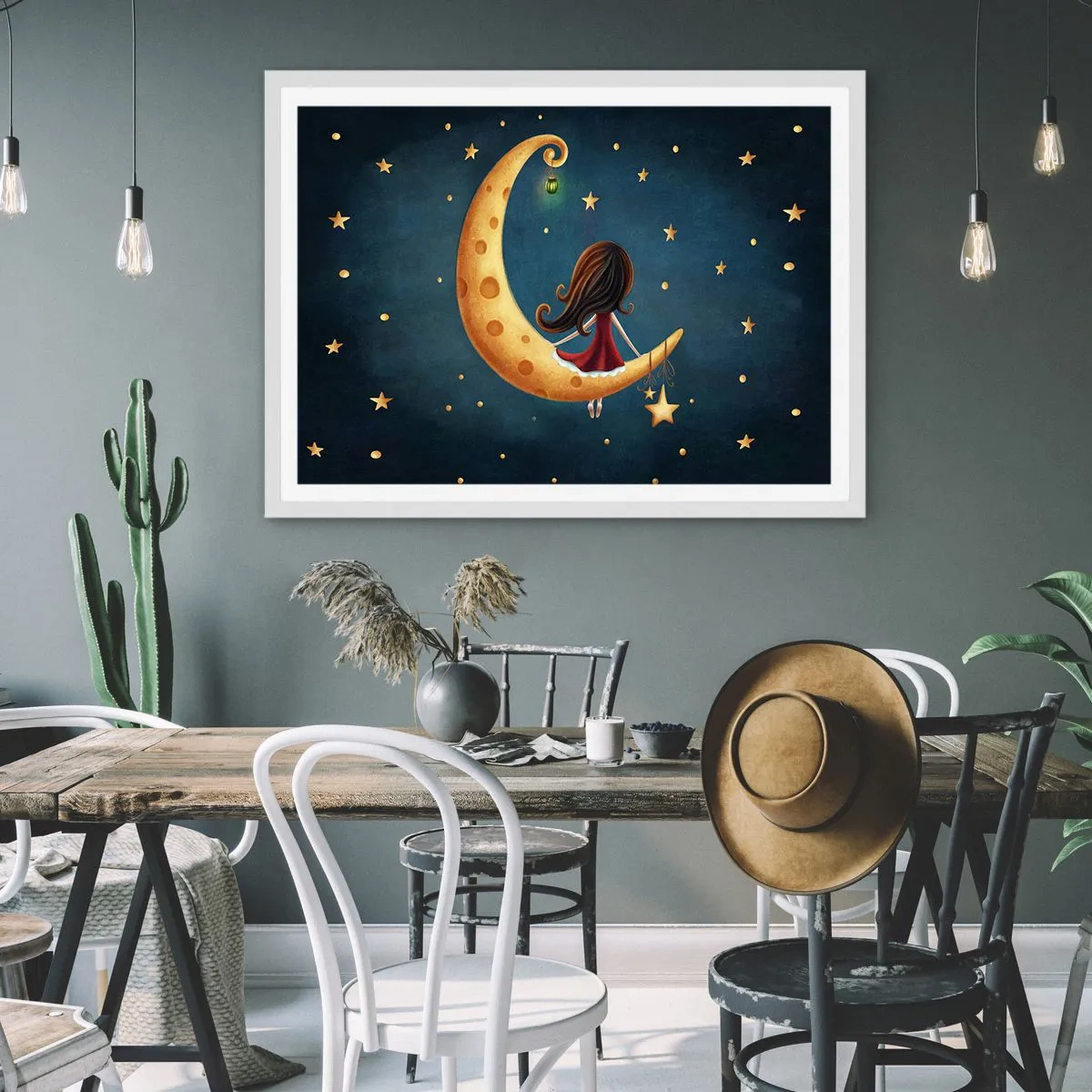 Poster în ramă albă - A fost odată ca niciodată... - 91x61 cm