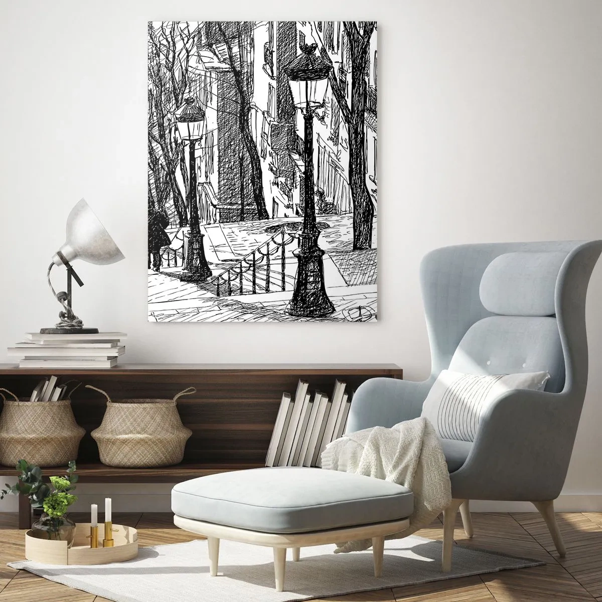 Tablou pe sticlă - Poveste de dragoste sau poveste de groază? - 50x70 cm