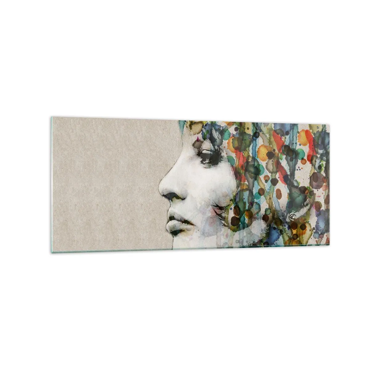 Tablou pe sticlă - A ieșit din cenușiu - 120x50 cm