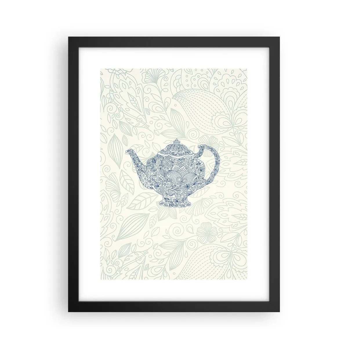 Poster în ramă neagră - Farmecul ceaiului - 30x40 cm