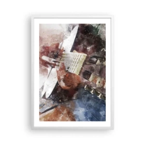 Poster în ramă albă - Și ce părere ai? - 50x70 cm