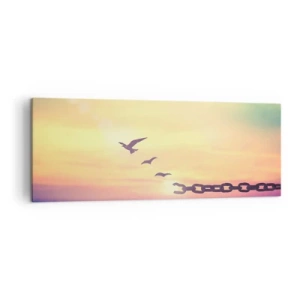 Tablou pe pânză - Victoria libertății - 140x50 cm