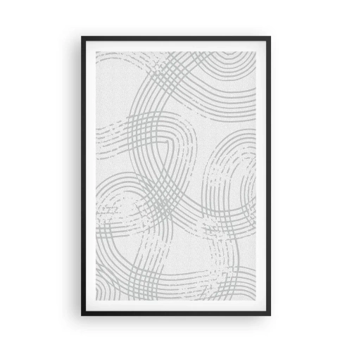 Poster în ramă neagră - Nu există o cale ușoară - 61x91 cm