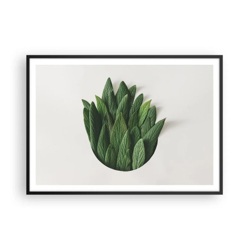 Poster în ramă neagră - Curiozitatea nestăvilită - 100x70 cm