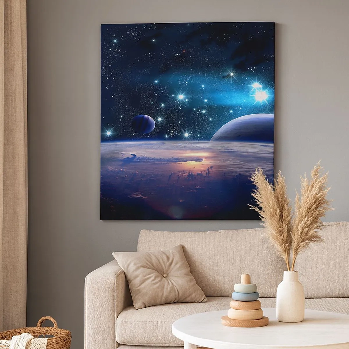 Tablou pe pânză - Tot singuri? - 30x30 cm