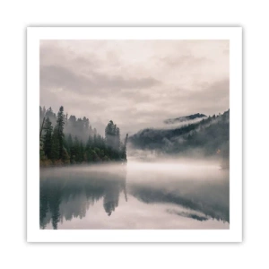 Poster - În reverie, în ceață - 60x60 cm