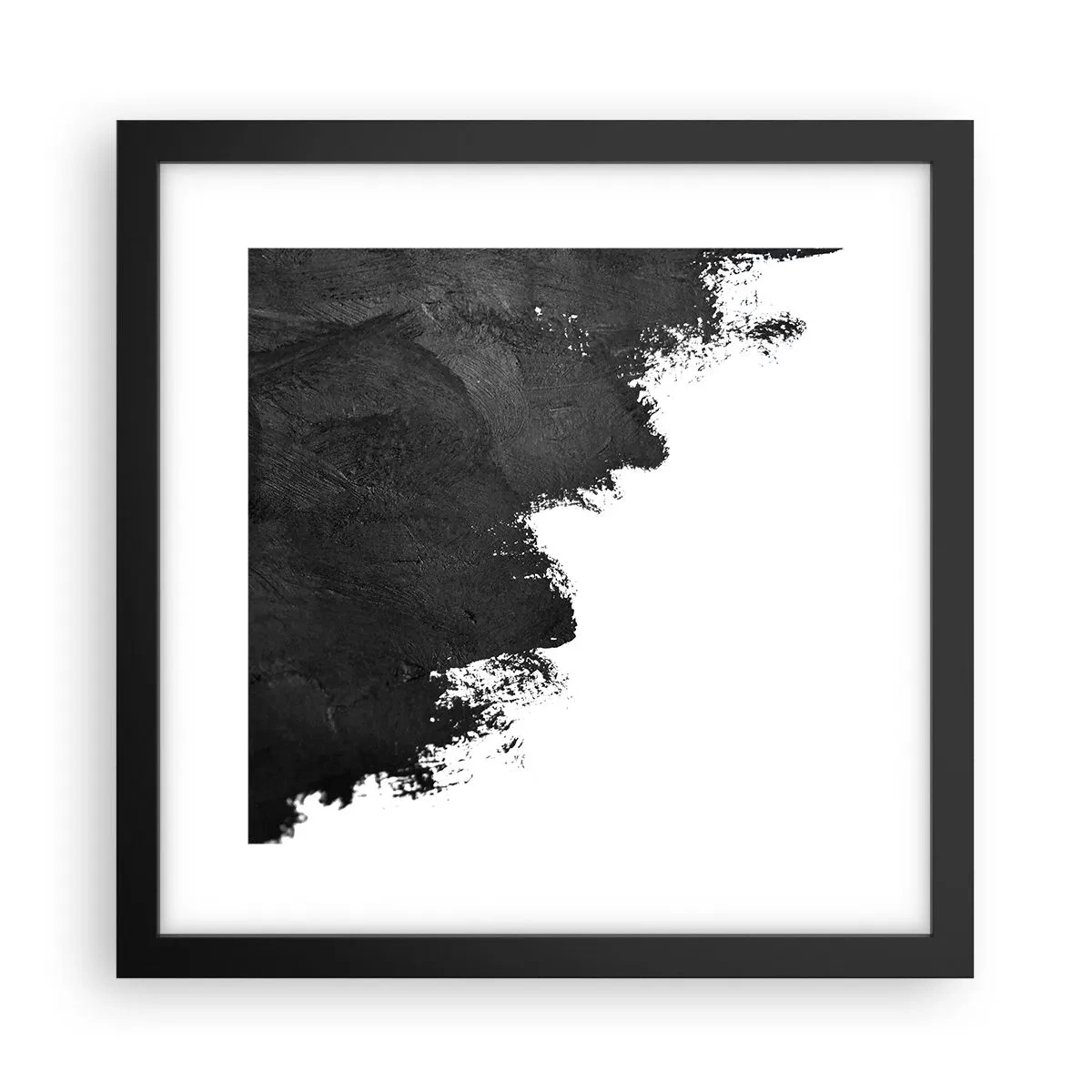 Poster în ramă neagră - Elemente: pământ - 30x30 cm