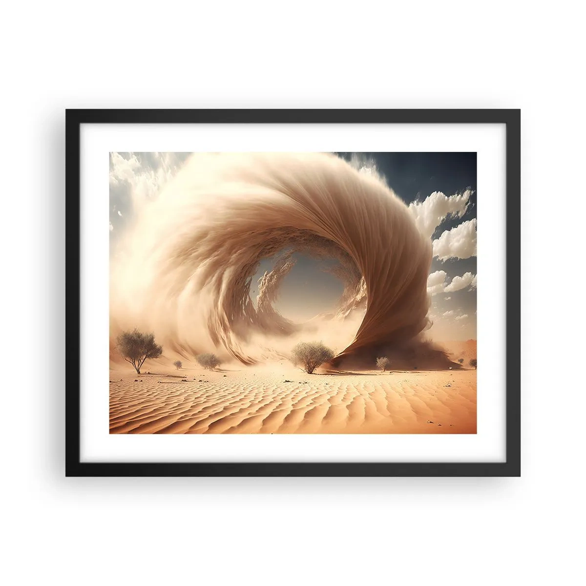 Poster în ramă neagră - Portal deschis - 50x40 cm