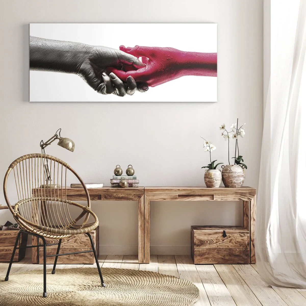 Tablou pe pânză - Împreună, deși diferiți - 100x40 cm