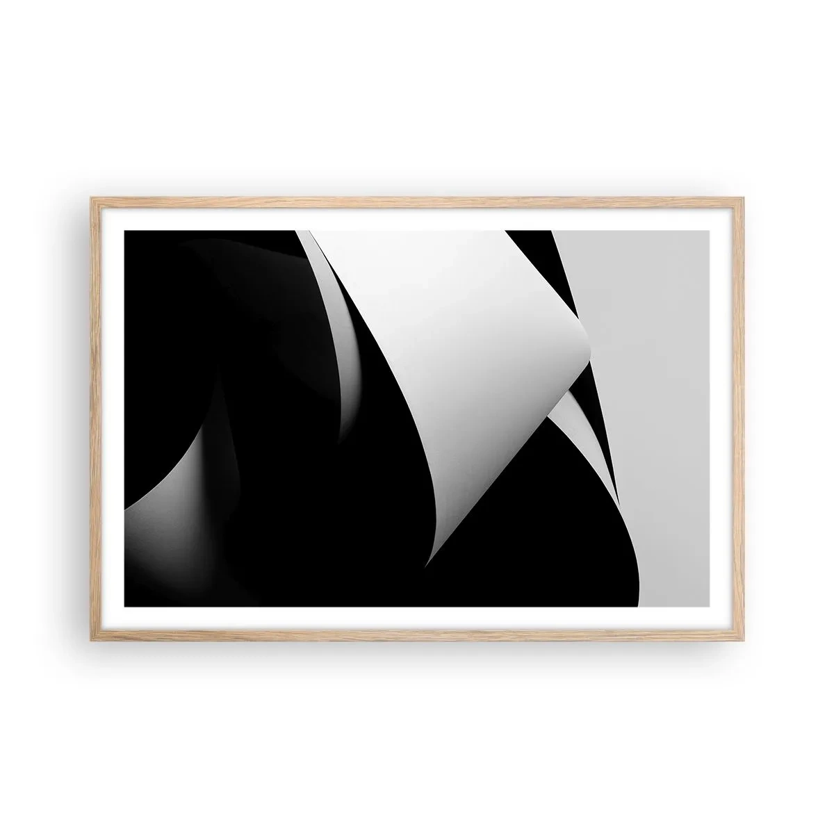 Poster în ramă de stejar deschis - Planuri de lumină din adâncurile umbrelor - 91x61 cm