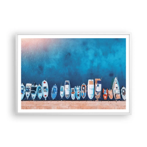 Poster în ramă albă - Aliniere - 100x70 cm