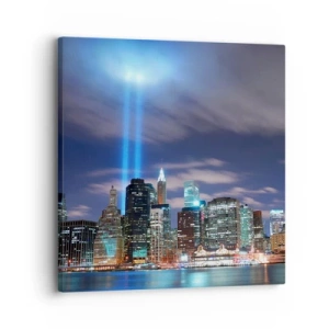 Tablou pe pânză - Întinde-te spre cer cu lumină - 30x30 cm