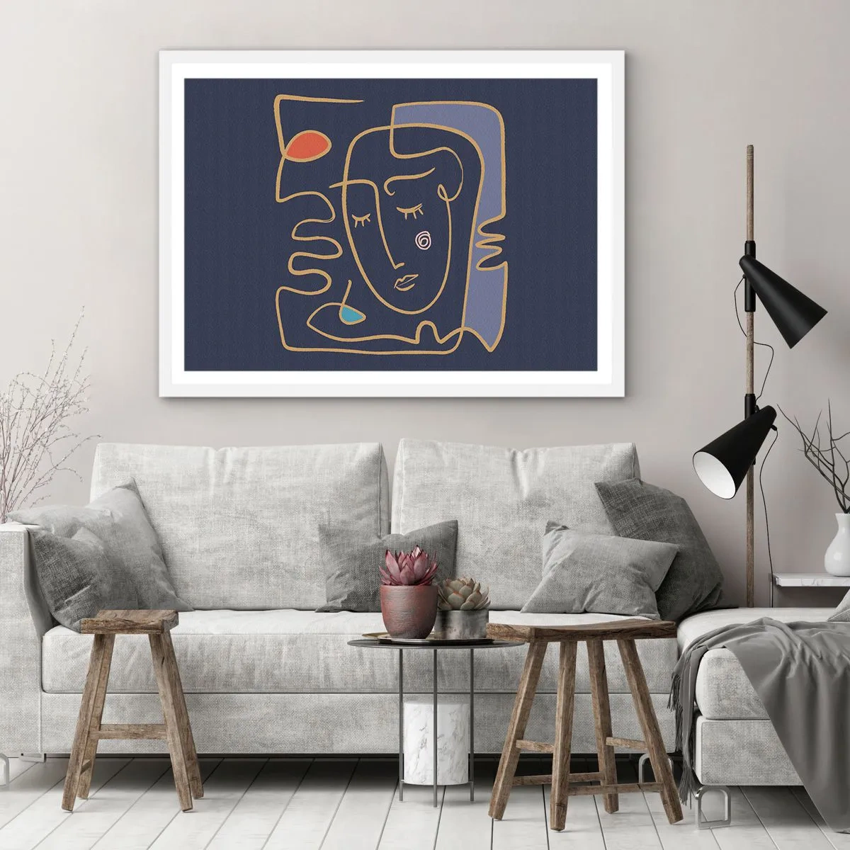 Poster în ramă albă - În reverie - 40x30 cm