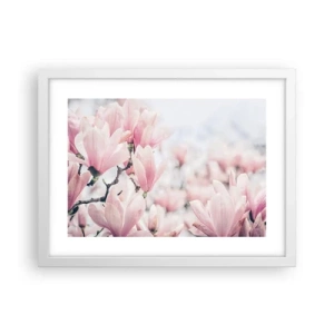 Poster în ramă albă - Idealul de subtilitate - 40x30 cm