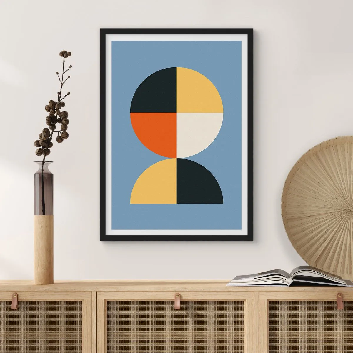 Poster în ramă neagră - Uită-te și numără - 70x100 cm