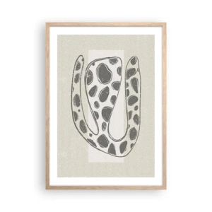 Poster în ramă de stejar deschis - O creatură bizară - 50x70 cm