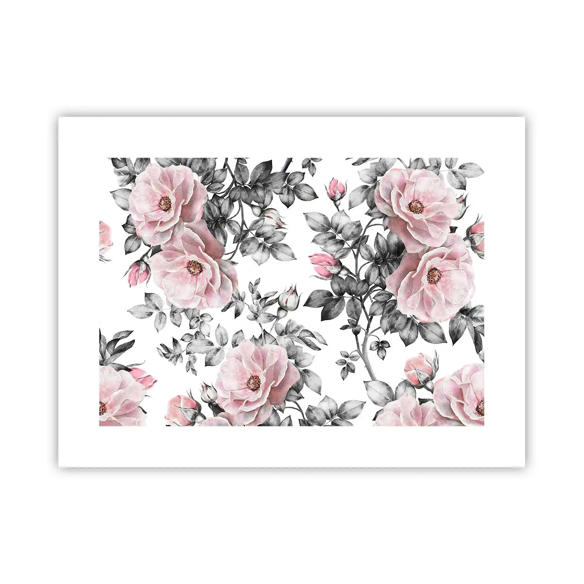 Poster - Pierde-te în florile de trandafir - 40x30 cm