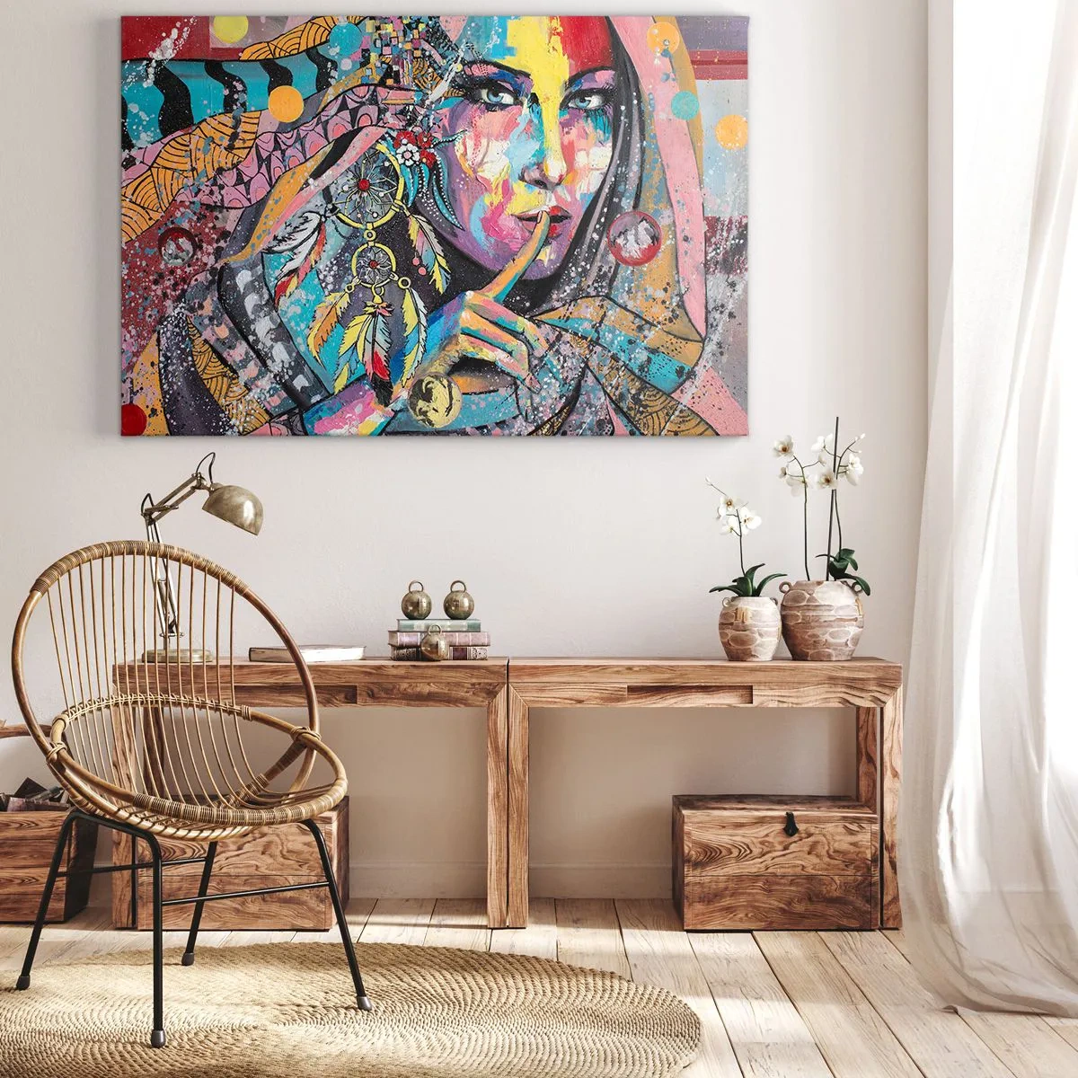 Tablou pe pânză - Taci până când înțelegi - 120x80 cm