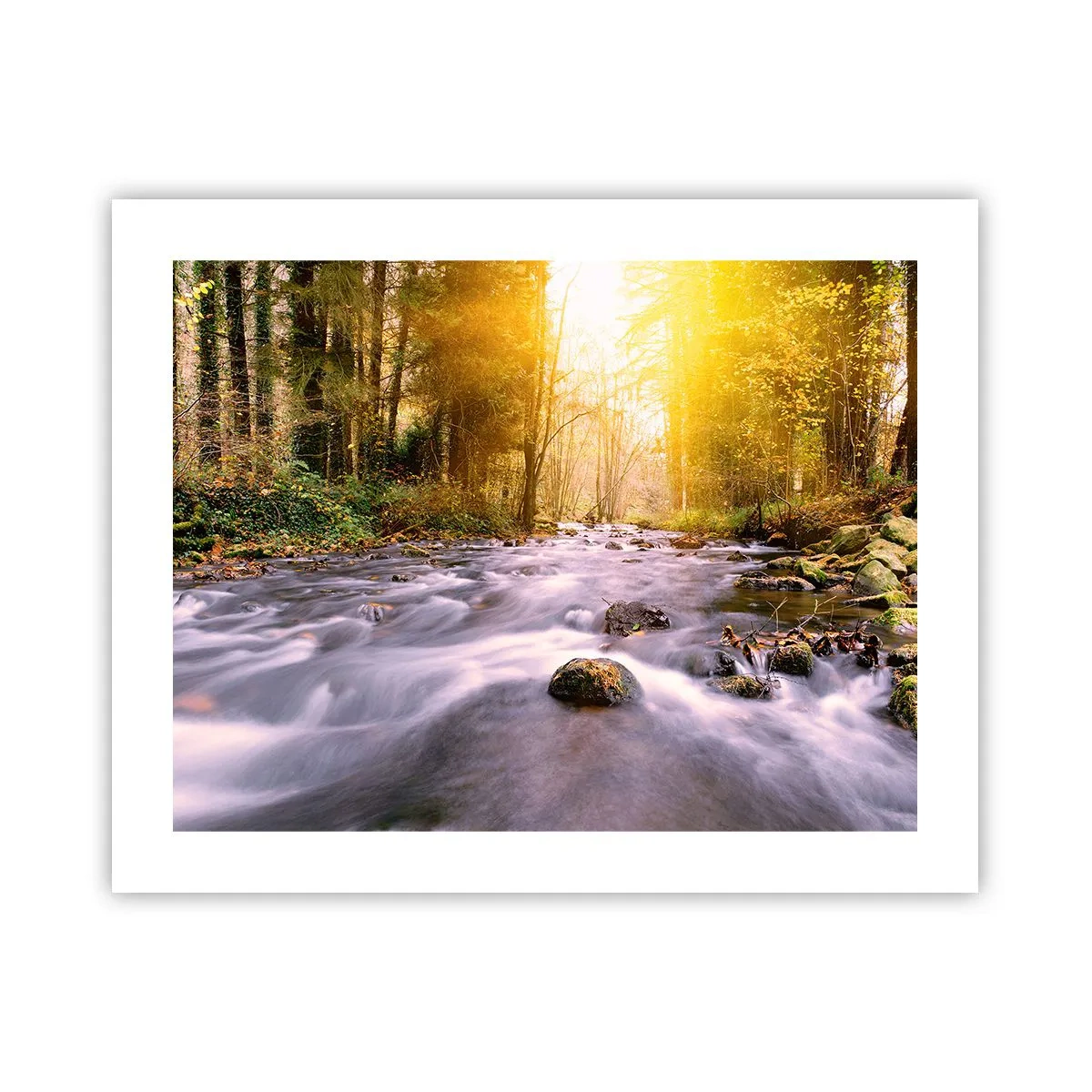 Poster - Malachit în rame de argint și aur - 50x40 cm