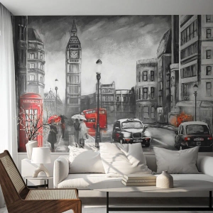 Tapet Autoadeziv Deluxe Sticker - Nu este deloc un oraș gri - Londra, Oraș, Arhitectură - 250x175 cm